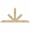 Ekena Millwork Saratoga Rough Sawn Timber Gable Bracket, Douglas Fir, 84"W x 42"H x 4"D x 6"F, 12/12 Pitch GBW084X42X0406SAR00RDF - alternate 1